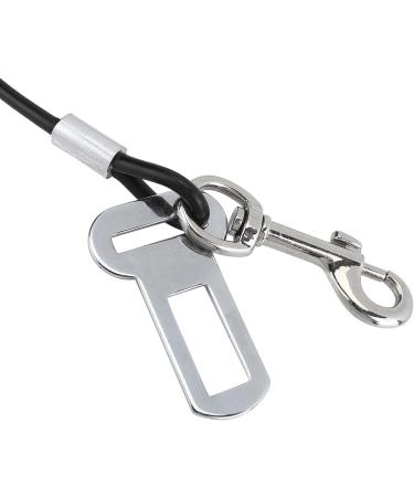Mogoko Chew Proof Dog Car Seat Belt Safety Restraint Stainless Steel Puppy Pet Tether Cable Vehicle Car Lead With Double Clip and Latch Attachment (24 inch) 24.0 Inch - Buy Online on GoSupps.com