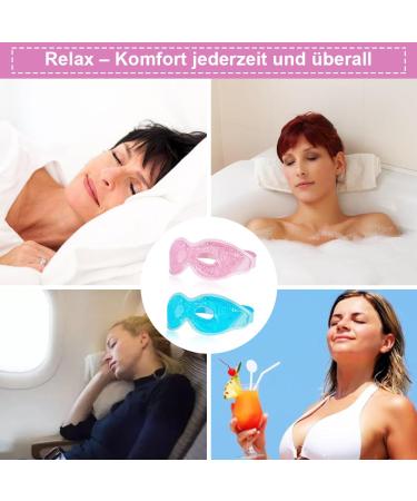 Buy 2-Piece Reusable Cooling Eye Mask Set | Gel Eye Masks for Tired & Dry Eyes - Soothing Heat & Cool Therapy - Buy Online on GoSupps.com