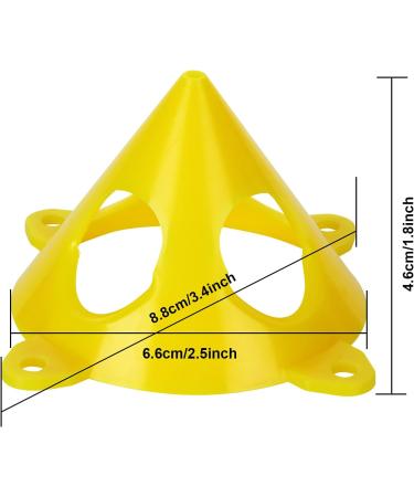 50 PCS Yellow Cone Canvas 3.5x2 Inch Paint Triangle Stands for Kitchen Cabinets - Cabinet Door Risers for Clean Paint Job - Buy Online on GoSupps.com