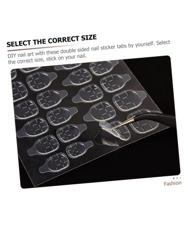 FRCOLOR 20 Sheets Double Sided Adhesive Nail Stickers Waterproof Stickers Tabs Nail Glue for Acrylic Nails Nail Glue Stickers for Press on Nails Glue Nail High Viscosity Jelly Glue Plastic - Buy Online on GoSupps.com