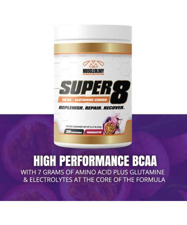Super 8 BCAA & Electrolyte Blend - Post-Workout Recovery Supplement (30 Servings Maracuya) - High Performance Muscle Building Formula International Shipping Available - Buy Online on GoSupps.com