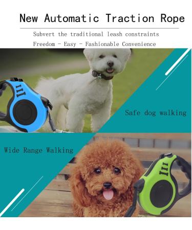 2 x 16ft Retractable Dog Leash for Large Dogs - Holds up to 110 lbs Retractable Dog Leash 360 Anti-Tangle Heavy Duty Dog Leash with Non-Slip Handle for Small to Large Dogs and Cats. (Blue + Pink) - Buy Online on GoSupps.com