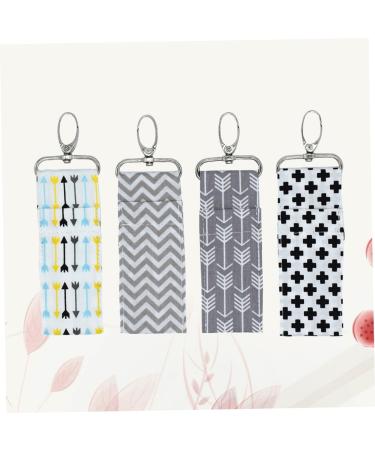  FRCOLOR FRCOLOR 4pc Lip Gloss Holder Lipgloss Holder Pouch Holder Holder Cotton Lipstick Bag Hanging Lipstick Holder Women Lipstick Holder Wave Pattern Key Bags Wavy Pattern Key Case - Buy Online on GoSupps.com