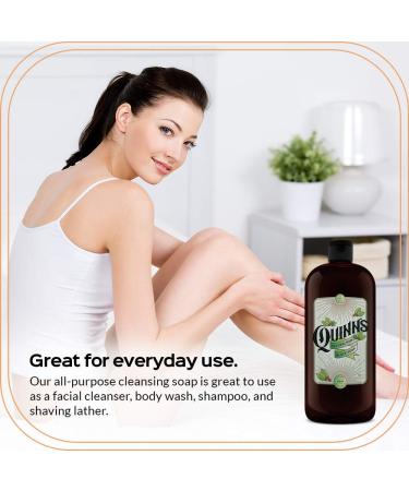 Quinn's Raw African Black Soap Organic Liquid Body and Face Wash - 32 Oz - Buy Online on GoSupps.com