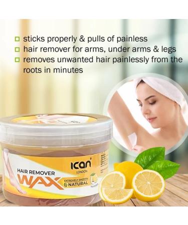 ican London Extremley Smooth Natural Hair Remover Warm Wax 1kg (1000g) (Lemon) - Buy Online on GoSupps.com