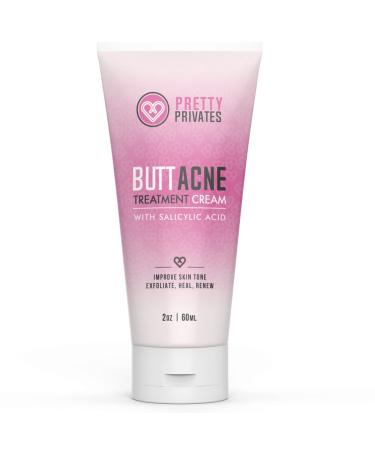 Pretty Privates - Premium Buttocks Acne Cream - Moisturizing Butt Acne Clearing Lotion with Salicylic Acid to Reduce Zits  Blemishes and Dark Spots on Butt and Inner Thigh Area - 2 Oz