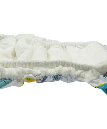 Bl mchen All-in-One Bamboo Cloth Diaper - OneSize Snap Fasteners (3.5-15kg) | Geometric Design Brick - Eco-Friendly International Shipping - Buy Online on GoSupps.com