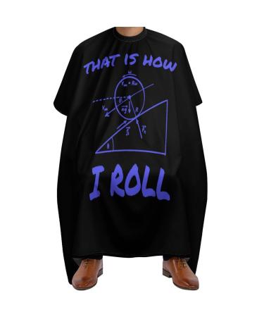 This is How I Roll Barber Cape with Adjustable Snap Hair Cutting Salon Barber Apron for Adult