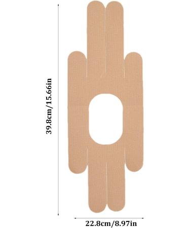 Siopob Pre Cut Kinesiology Tape - Sports Kinesiology Tape Therapeutic Athletic Support Tape - Muscle and Joint Recovery for Knee Discomfort Relief - Waterproof for Sports Skin Color - Buy Online on GoSupps.com