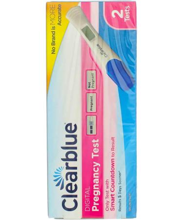 Clearblue Digital Pregnancy Test 2-Pack - Fast & Accurate Results - Buy Online on GoSupps.com