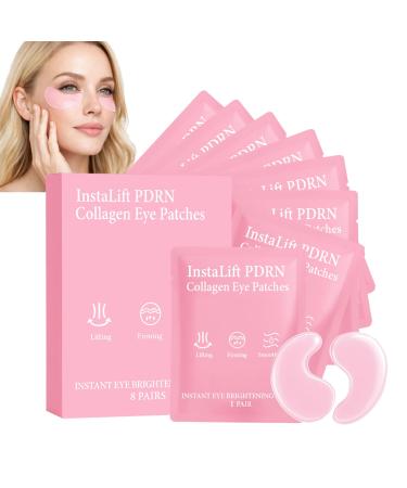 Patchs pour les yeux Instalift PDRN & Collagen patchs gel pour les poches sous les yeux les cernes et les ridules contiennent du collag ne hydrolys patchs hydrogel profond ment hydratants (1pcs)