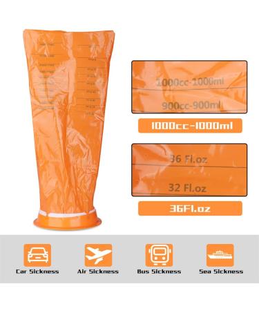 16 Pack LAOJU Disposable Vomit Bags - 1000ML Barf Bags for Travel, Motion Sickness & Morning Sickness - Buy Online on GoSupps.com