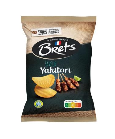 D couvrez les Chips Saveur Yakitori BRET'S 125G pour un ap ritif gourmand au go t unique- Lot De 4