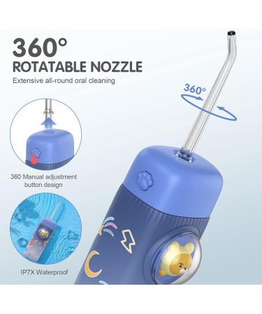 Water Flosser for Kids - Portable Cordless Oral Care for Teeth & Gums - Ideal for Braces - Blue - Buy Online on GoSupps.com