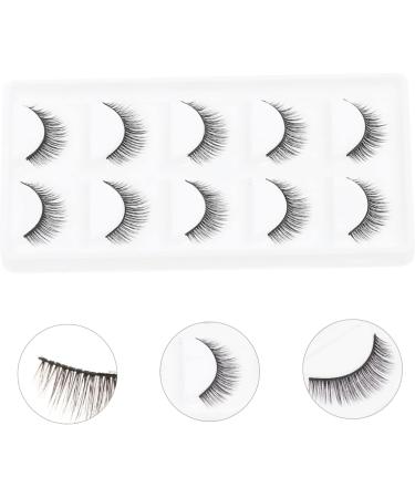 FOMIYES 10 Pairs Short False Eyelashes Extension Lashes Makeup Brishes Makeup Lash Layered Fake Lashes Toiletries Eyelashes Makeup Eyelash Artificial Fiber Make up Accessories 3d - Buy Online on GoSupps.com