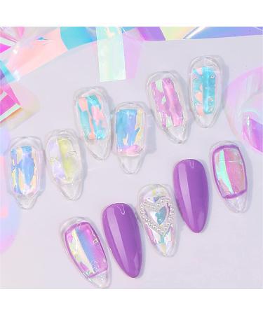 CHANGAR Ice Cube Aurora Glass Nail Art Stickers - 5 Boxes - Buy Online on GoSupps.com