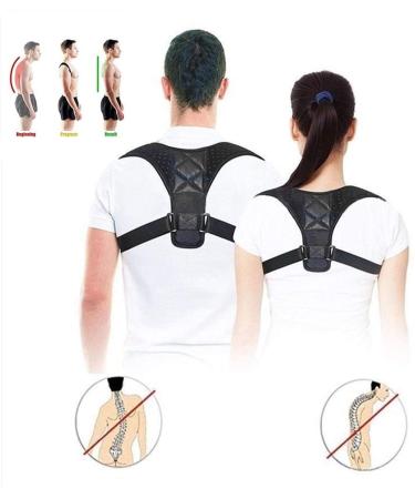 Adjustable Back Support Belt Back Posture Corrector Shoulder Back Support Belt for Adult Children Shoulder Posture Correction (Size : Small) Feito na China Full moon lofty ambition - Buy Online on GoSupps.com