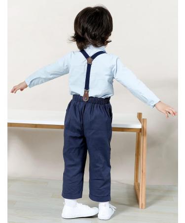 Mint Green Baby Boy 4pcs Gentleman Wedding Outfit Set 2-3 Years Blue - Buy Online on GoSupps.com