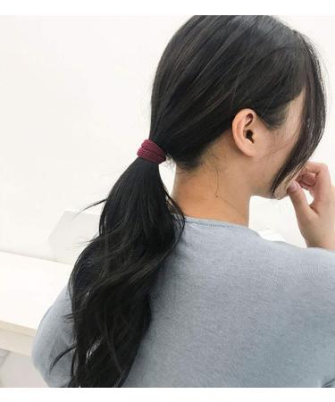 ZBORH 30 Pcs Non-Slip Seamless Hair Ties for Thick, Heavy, Curly Hair - Lightweight & Stretchable Multicolor Bands - Buy Online on GoSupps.com