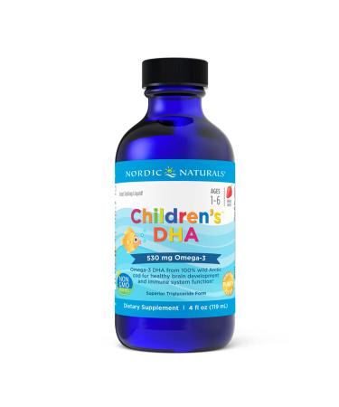 Nordic Naturals Children's DHA Strawberry Ages 1-6 530 mg 4 fl oz (119 ml)