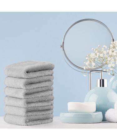 URAQT 6 Pack Face Cloths Make Up Remover 7.87 * 7.87in Soft Microfibre Face Wipes for Reusable Makeup Remover Cloth Washable Ultra Soft Facial Cleansing Wipe Cloths (Grey) 6 Pcs-Grey - Buy Online on GoSupps.com