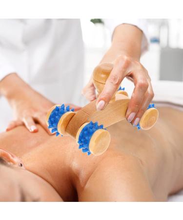 Buy Healvian Wooden Car-Shaped Massage Roller - Neck & Shoulder Trigger Point Massager | Manual Body Massage Tool for Pain Relief - Buy Online on GoSupps.com