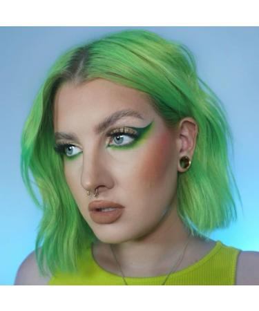 Crazy Color Neon Green UV Semi-Permanent Hair Dye 200ml - Vegan Formula, Highly Pigmented, No Bleach or Ammonia - Buy Online on GoSupps.com