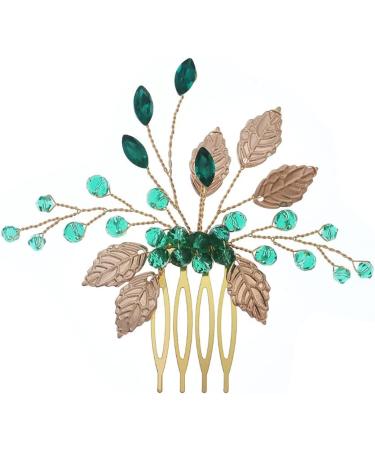 ISLHJDD Green Hair Accessories Bridal Wedding Headbands for Bridal Wedding Hair Clip Comb Decoration Wedding Hair Vine for Brides and Bridesmaids - Buy Online on GoSupps.com
