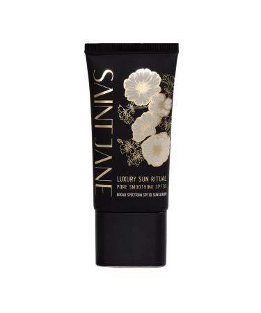 SAINT JANE - Luxury Sun Ritual - Pore Smoothing SPF 30 Mineral Sunscreen | Luxury Floral-Infused Clean Skincare (1.7 oz | 50 ml) 1.7 Ounce (Pack of 1) Multicoloured