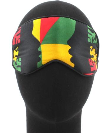 100% Silk Rasta Eye Mask | Soft Sleep Shade for Travel Naps & Work - Blocks Light - Buy Online on GoSupps.com