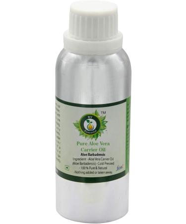 R V Essential Pure Aloe Vera Carrier Oil 300ml (10oz)- Aloe Barbadensis (100% Pure and Natural Cold Pressed) 10 Fl Oz (Pack of 1) - Buy Online on GoSupps.com