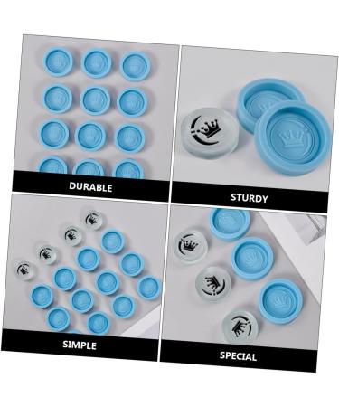 HOMSFOU 12 Pcs Mold Chess Silicone Baking Fondant DIY Cake Cajas para Con Chocolate Silica Gel 3D Baking Tools Manual 3.5X3.5X0.8CMx2pcs Bluex2pcs - Buy Online on GoSupps.com