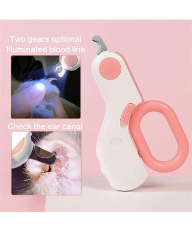 NW Dog Nail Trimmers for Small Animals Cat Nail Clippers with LED Light Best Cat Claw Care Kit for Home Grooming -Professional Grooming Tool for Tiny Dog Cat Rabbit Bird Puppy Kitten (pink) - Buy Online on GoSupps.com