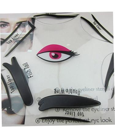 Eyeliner Guide Tool Eyeliner Stencil 6 in 1 Eyeline Guide Template Cat Liner Makeup Tool for Eyes - Buy Online on GoSupps.com