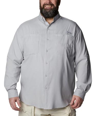 Columbia Tamiami II Long Sleeve Shirt - Cool Grey, Men's Large - Buy Online on GoSupps.com