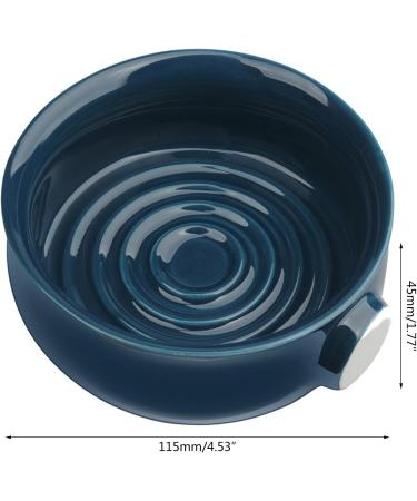 Awydky Ceramic Shaving Bowl - Dark Blue & Wide Mouth Design | Perfect for Men s Cream Shaving International Shipping Available - Buy Online on GoSupps.com