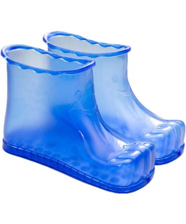 Portable Foot Bath Shoes - Anti-Slip High-Density Foot Soaking Boots Portable Household Foot Bath Shoes Colorful Foot Soaker Shoes for Men & Women Height 18cm 45 Yards Blue - Buy Online on GoSupps.com
