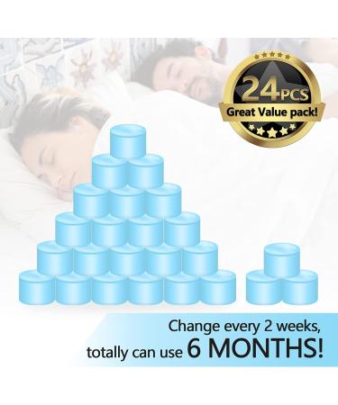 ACVVIP Silicone Ear Plugs - 24 Reusable Noise Canceling Earplugs for Sleeping & Travel - Soft Light Blue with Carrying Box - Buy Online on GoSupps.com