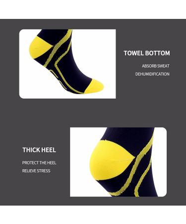 Buy WSC Compression Stockings (3 Pairs) 10-20 mmHg - Sports Socks for Men & Women Closed Toes - Ideal for Long Hours of Standing - S/M Size - Buy Online on GoSupps.com