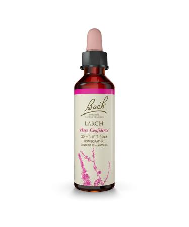 Bach Original Flower Remedies, Larch for Confidence, Natural Homeopathic Flower Essence, Holistic Wellness and Stress Relief, Vegan, 20mL Dropper