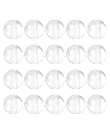 Divono 20 pair of anti-slip glasses ear pillow 1.4 cm glasses brackets glasses of ear hooks silicone-nose pads for glasses non-slip glasses holders for glasses sunglasses glasses (transparent)