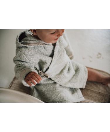Koeka Baby Bathrobe for Boys & Girls - Hooded Organic Cotton Housecoat - Dijon - Size 74-80 - International Shipping - Buy Online on GoSupps.com
