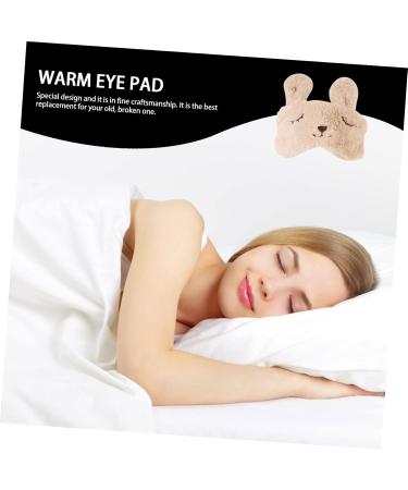 minkissy USB Heating Eye Mask Cartoon Animal Sleeping Mask Light Blocking Eye Cover Warm Eyeshade Travel Eyeshade Faux Eye Mask Warm Compress for Eyes Warm Eye Pad 3D Pp Goggles Chargeable Beige 20.5x10x0.8cm - Buy Online on GoSupps.com