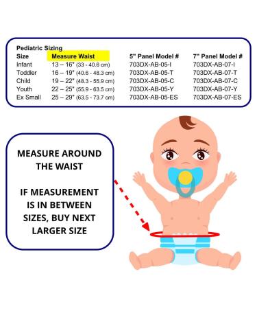 Pediatric Abdominal Binder Deluxe | Umbilical Hernia Belt for Toddlers | Post-op Muscle Support | Fits 16-19" Waists | Made in USA - Buy Online on GoSupps.com