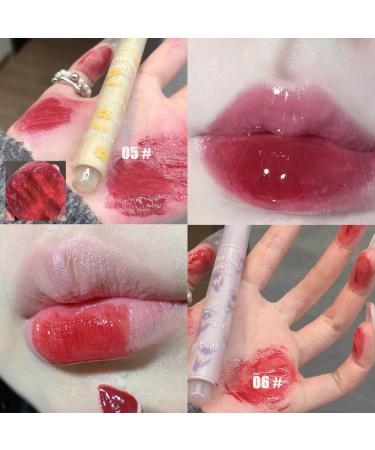 Dulele Matte Jelly Lipstick Set - 6 Colors Hydrating Lip Oil & Highly Pigmented Longwear Lip Glaze - Buy Online on GoSupps.com