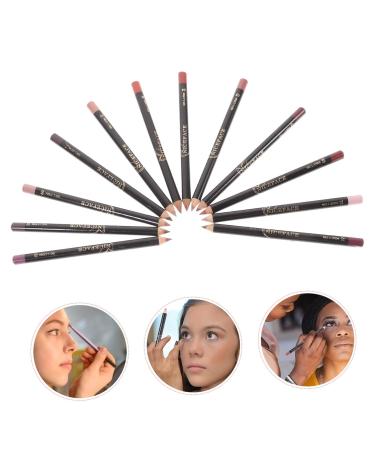 Buy Hemoton 12pcs Lip Liner Set - Waterproof Lip Pencils Makeup Accessories Nude Gloss International Shipping - Buy Online on GoSupps.com