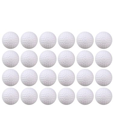 Crestgolf Golf White Pong Balls,40mm Ping Pong Washable Plastic for Indoor&Outdoor Short Game Office Party Game Balls(White,24PCS)