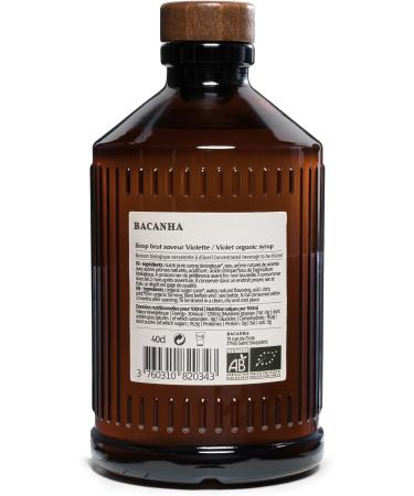 BACANHA - Raw Syrup - Violet Syrup - For Water Aperitif Cocktail Lemonade and Ice Tea - 400 mL - Buy Online on GoSupps.com