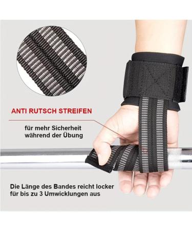 Zenlete Profi 2in1 Train Aid Wrist Bandages - Optimal Lifting Straps for Bodybuilding Weightlifting & Strength Training - Fitness Gear for Men & Women - Black - Buy Online on GoSupps.com