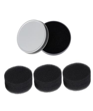 minkissy 1 Set Makeup Sponge Tools Dry Makeup Cleaner Quick Cleaner Duo Sponge Cosmetic Sponge Esponjas Para Maquillaje Brush Cleaner Tool Makeup Powder Activated Carbon Sponge Make up